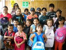  NUAFA children received their new backpacks and school supplies